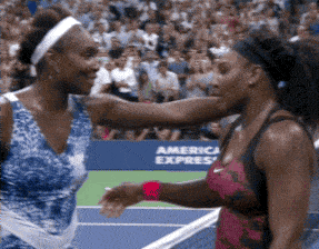 Venus and Serena Hugging