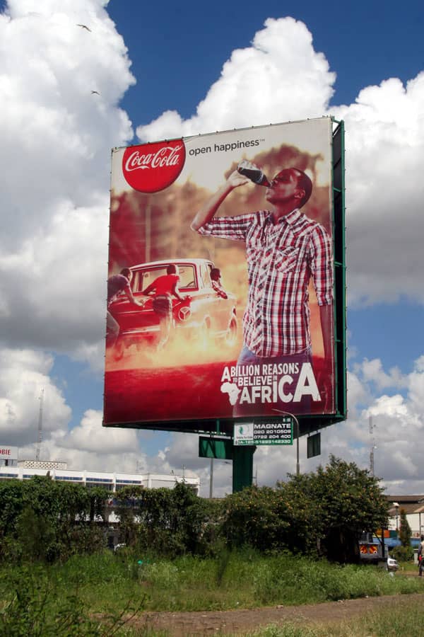 coke billboard marketing africa