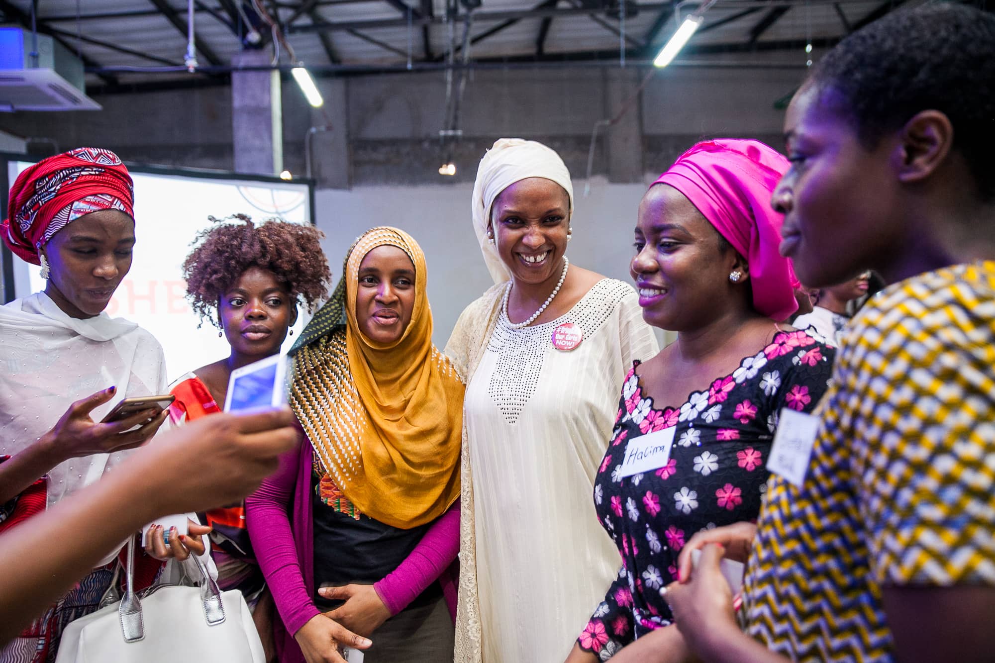 Attendees with Hadiza Bala Usman (Founder, Bring Back our Girls + Chief of Staff to Kaduna State Governor)-2